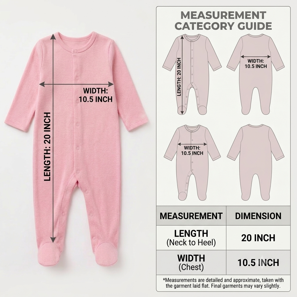 Pure Comfort Cotton Baby Footie Romper – Soft Pink